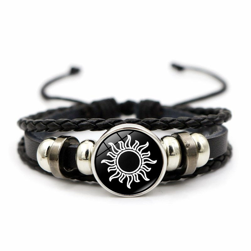 2Pcs Luminous Couple Bracelets Sun Moon