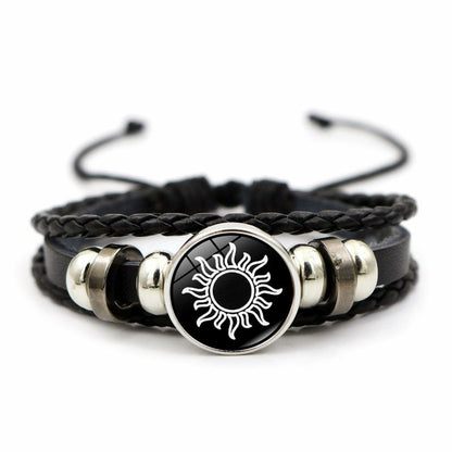 2Pcs Luminous Couple Bracelets Sun Moon